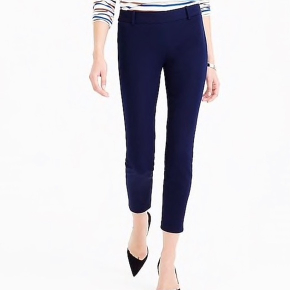 J. Crew Pants - 💥LAST CHANCE 💥 Host Pick 💥.  J Crew Minnie Stretch Twill Pant Navy 8